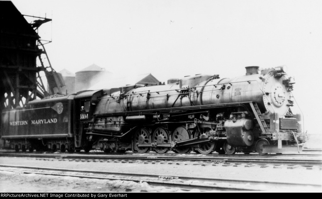 WM 4-8-4 #1404 - Western Maryland